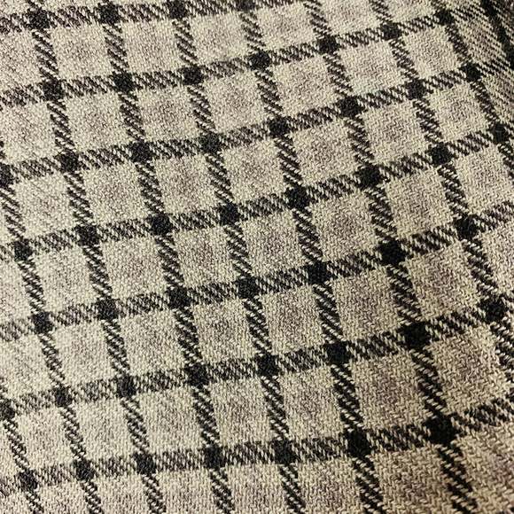 TOM FORD Grey Black Checkered Woven Scarf - Picture 3 of 4